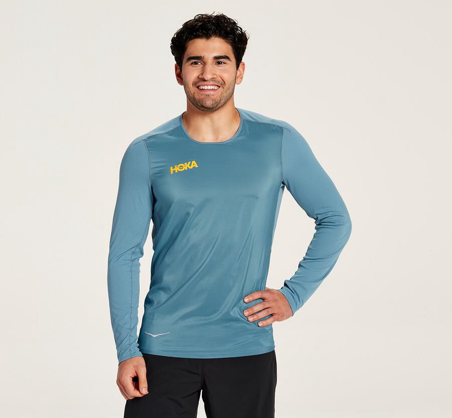 Hoka One One Top Herre - Wind - Blå - 241960GRH